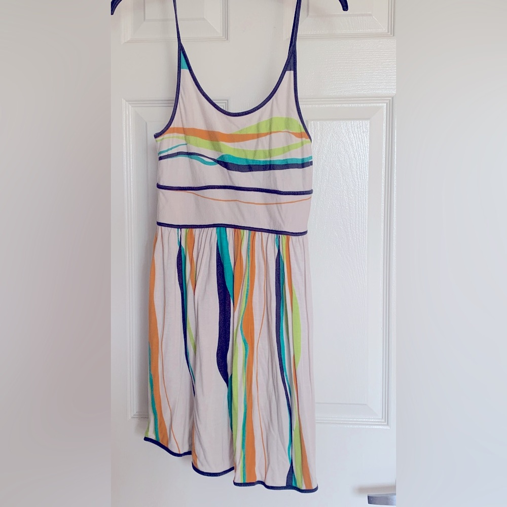 Colorful Striped Beach Dress